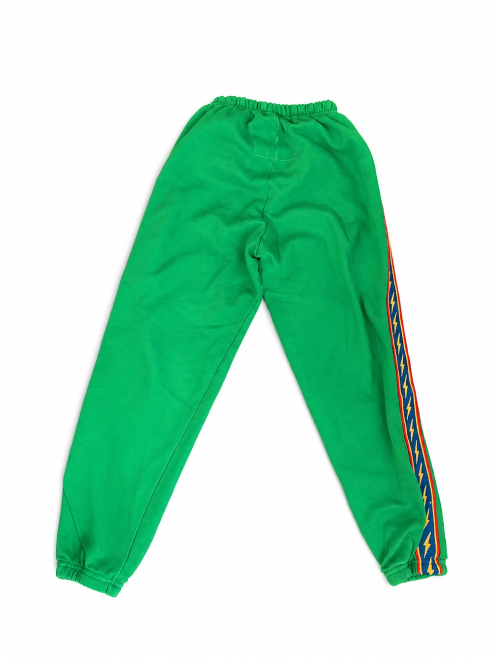 Aviator Nation Kelly Green 5 Stripe Bolt Stripe Sweatpant Joggers - Picture 3 of 5